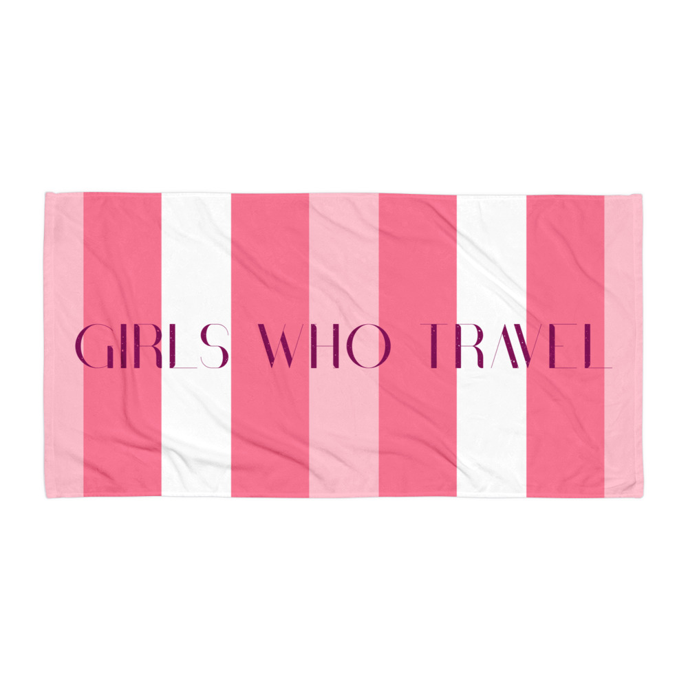Girls Who Travel Beach Towel - Image 2