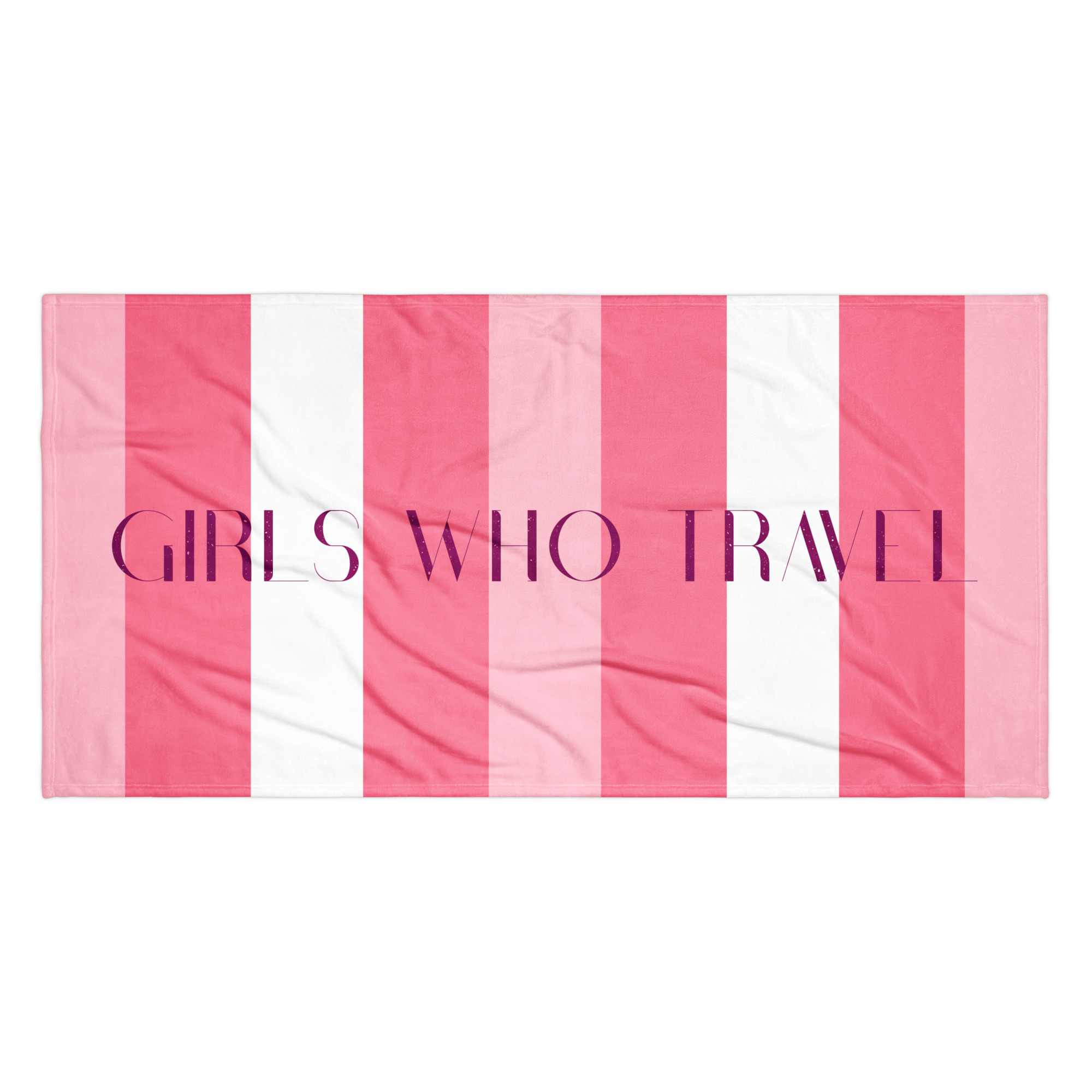 Girls Who Travel Beach Towel